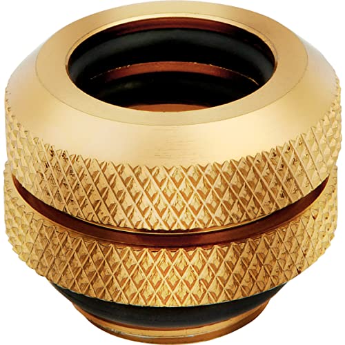 Corsair Hydro X Series Xf Hardline Da 12 Mm Od Raccordi, Confezione Da Quattro (Filettature Delle Porte Bspp Da G1/4 Di Pollice, Design A Doppio O-Rin