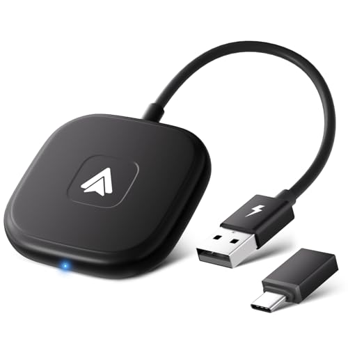 Adattatore Senza Fili Android Auto, Dongle Android Auto Usb C/Usb Per Autoradio Android Con Android Auto Cablato Oem, Adattatore Android Auto Wireless