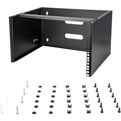 Startech.Com Rack 6U 19" Per Il Montaggio A Parete, Profondità 35 Cm Profilo Basso - Staffa/Rack Di Rete 19 Pollici Per Switch, Patch Panel, Server E