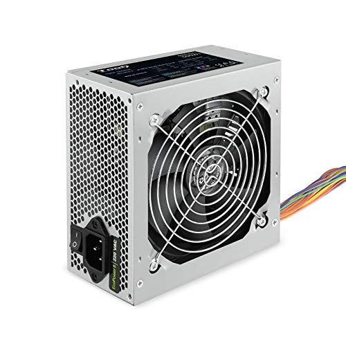 Tooq Tqep-500Sse 500W Atx Silver Power Supply Unit - Power Supply Units (500 W, Over Voltage, Overheating, Short Circuit, Under Voltage, Over Current,