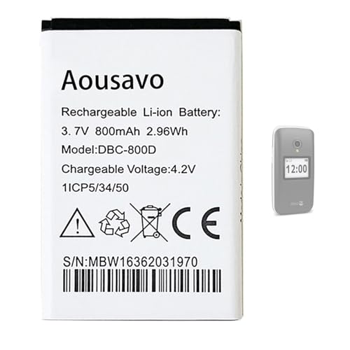 Aousavo Dbc-800D Dbp-800 Batteria Di Ricambio Compatibile Con Doro 5030,Doro 6520,Doro 6050,Doro 6526,Doro 6030,Doro 6620,Doro 5516,Doro 6530,Doro 135