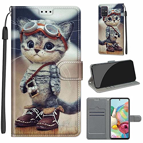 Tomyou Custodia Per Samsung Galaxy A71, Cover A Libro Samsung Galaxy A71, Custodia In Pelle Pu Premium Magnetica Portafoglio Cover Per Samsung Galaxy