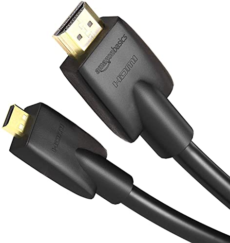 Amazon Basics Cavo Ad Alta Velocità Micro Hdmi Su Hdmi, Standard Più Recente, 0.91 M, Nero