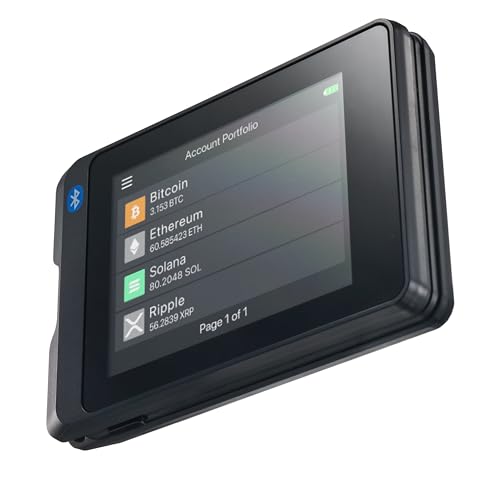 Secux W20 - Portafoglio Crypto Hardware Più Sicuro Con Bluetooth - Cross Platform - Gestisci Facilmente Bitcoin, Ethereum, Erc-20, Ripple, Btc, Eth, L