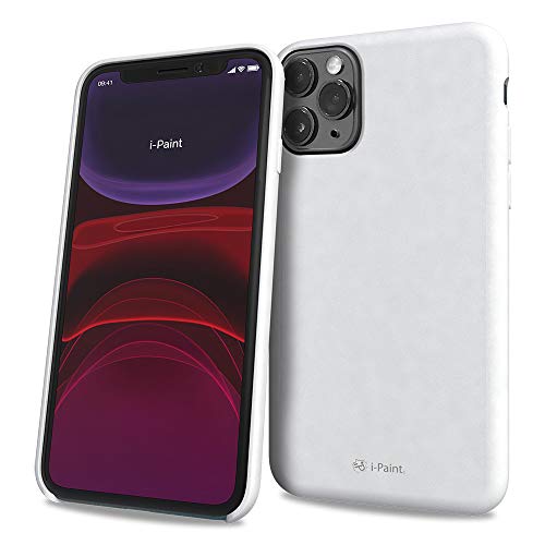 I-Paint Cover Custodia Protettiva Per Iphone 11 Pro 5.8" In Silicone Bianca Con All'Interno Microfibra - Solid Case White