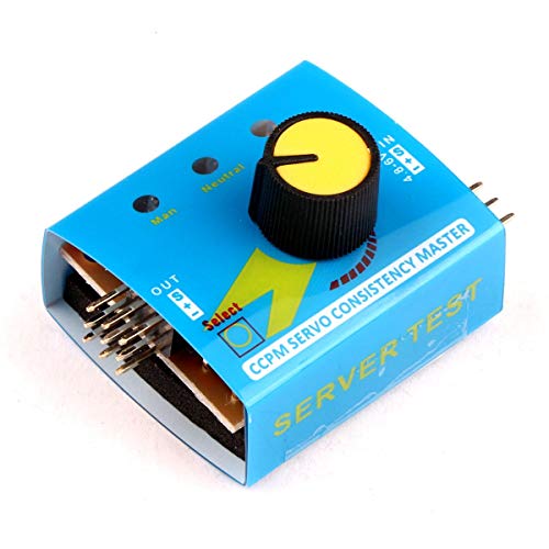 Arceli Servo Tester Per Motori A Elicotteri Rc Servomeccanismo A Velocità Variabile Servocomandi Ccpm Servo Con 3 Spie Dc 4.8-6V