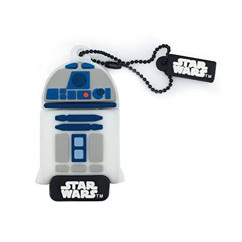Wondee Disney Star Wars R2D2 - Chiavetta Usb 2.0 Da 32 Gb Pendrive Flash Drive In Gomma, Colore: Bianco