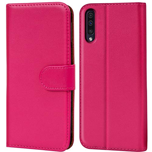 Verco Custodia Per Galaxy A30S, Case Per Samsung Galaxy A30S Cover Pu Pelle Portafoglio Protettiva, Rosa