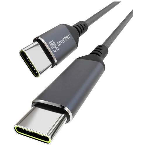 Smrter Usb-C® - Cavo Usb 2.0 Usb-C®, Spina Usb-C®, 2 M, Colore Antracite Con Funzione Otg, Rotondo, Rivestimento In Tessuto Smrt