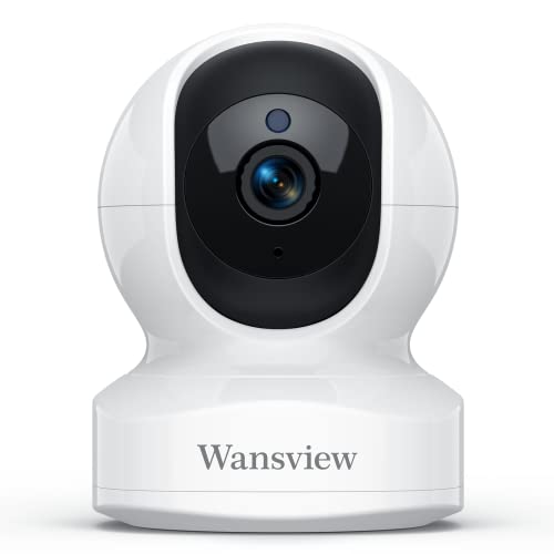 Wansview 2K Telecamera Wifi Interno, Videocamera Sorveglianza Interno Wifi Con Audio Bidirezionale E Funziona Con Alexa, Telecamera Sorveglianza Wifi
