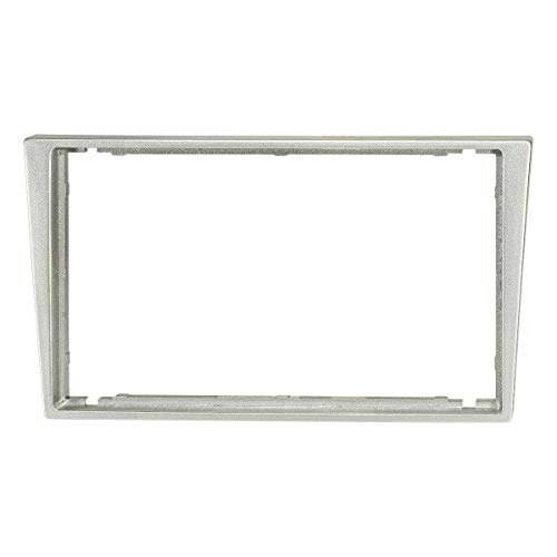 Tomzz Audio 2439-109 Doppia Lunetta Radio Din Adatta Per Opel Corsa C Combo Omega B Vectra C Meriva, Suzuki Ignis Wagon R, Matt-Chrome