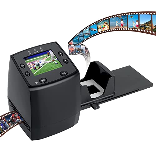 Digitnow!Film Scanner Diapositive E Negativi Fotografico Con 2.4''Lcd Converte Negativo 35Mm/135 Al Digitale Jpeg 3600Dpi Alta Risoluzione Convertitor