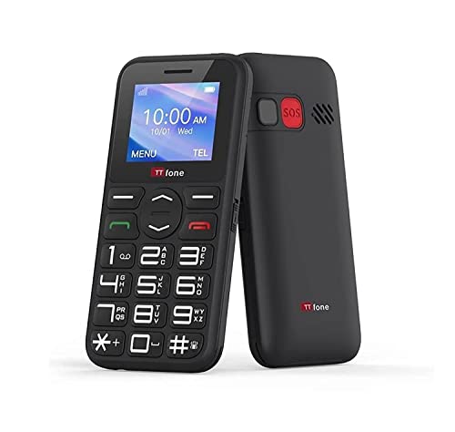 Ttfone Tt190 Telefono Cellulare Di Emergenza Sbloccato Per Anziani Con Pulsante Grande - Semplice Telefono Più Economico