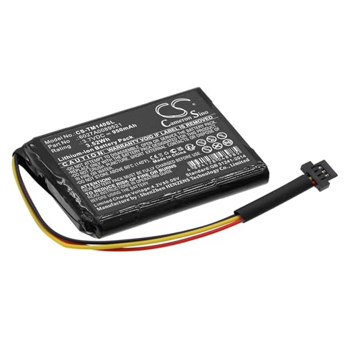 Techtek Batterie Compatibile Con [Tomtom] 1Ek0.052.02, 4Ek0.001.02, Go 50, Go 500, Go 600, One 140, One 140S, One 140S Us Sostituisce 6027A0089521, Pe