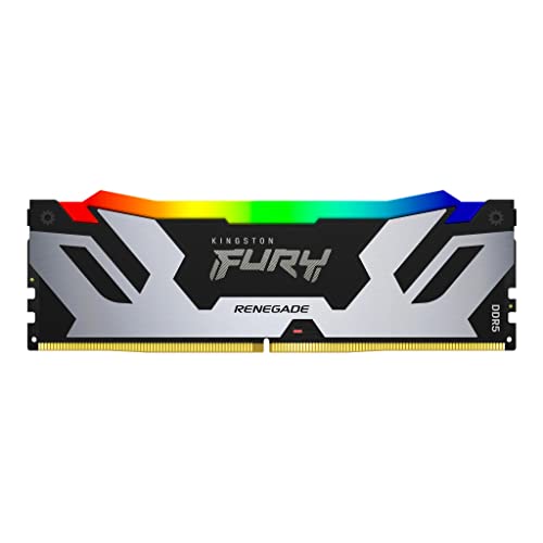 Kingston Fury Renegade Nero Rgb Xmp 24Gb 7200Mt/S Ddr5 Cl38 Dimm Memoria Gaming Per Computer Fissi- Kf572C38Rsa-24
