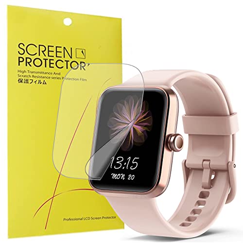 Onetuo - Pellicola Protettiva Compatibile Con Smartwatch Tensky Da 1,5 Pollici, Hd Trasparente, Flessibile, Senza Bolle, Compatibile Con Custodia, Qua