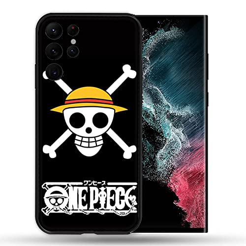 Cokitec Cover Per Samsung Galaxy S22 Ultra Manga One Piece Tete De Mort, Multicolore
