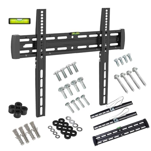 Maclean Mc-643 Supporto Staffa Universale Da Parete Per Tv Plasma Led Lcd Compatibile Con Schermo Curvo Da 33'' Fino A 55''