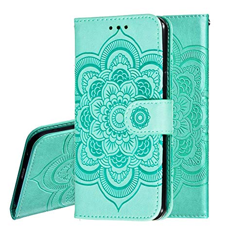 Imeikonst Samsung A40 Custodia Mandala Embossed Premium Phone Cover A Libro In Pelle Pu Flip Portafoglio Holder Protettiva Magnetic Stand Caso Per Sam