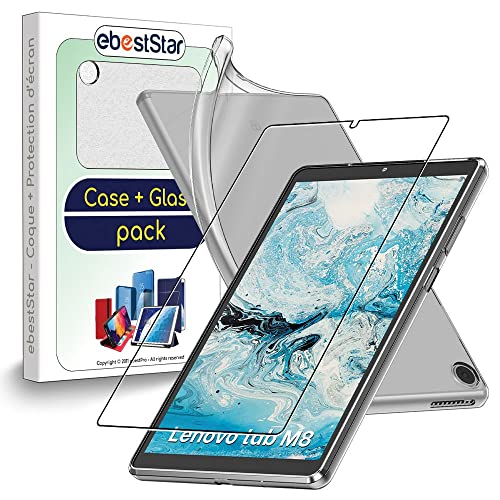 Ebeststar - Cover Per Lenovo Tab M8 2021 (3Rd Gen), M8 Hd 2019, Custodia Silicone Trasparente, Protezione Tpu Antiurto, Morbida Sottile Slim, Traspare
