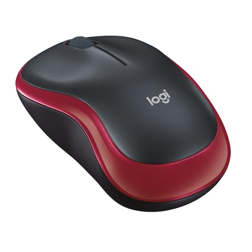 Logitech M185 Mouse Wireless, 2,4 Ghz Con Mini Ricevitore Usb, Durata Batteria Di 12 Mesi, Tracciamento Ottico 1000 Dpi, Ambidestro, Compatibile Con P