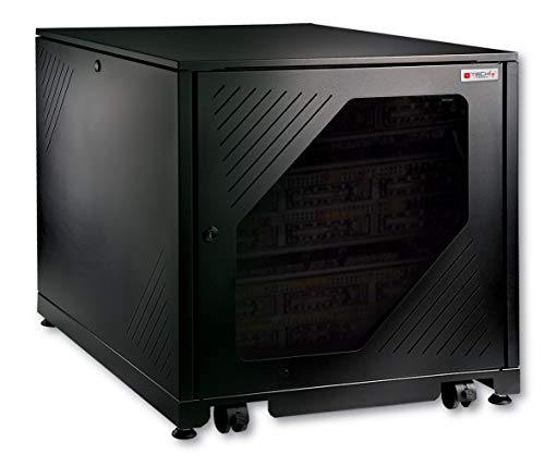 Techly Professional 361155 Armadio Rack 19" 600X1000 12 Unità Nero Da Sotto-Scrivania Da Assemblare Nero