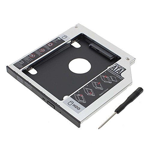 Rgbs, Adattatore Disco Rigido Da 9,5 Mm Sata Per Secondo Disco Rigido Hdd Su Vano Lettore Ottico Di Cd/Dvd-Rom, Universale Per Computer Portatili Asus