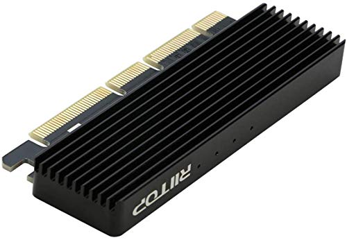 Nvme Pcie Adattatore (Aggiornato), Riitop M.2 (Chiave M) Nvme A Pci-E 3.0 X4/X8/X16 Scheda Convertitore Con Dissipatore Di Calore Per 2280/2260/2242/2