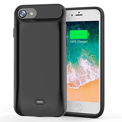 Jck Cover Batteria Per Iphone 6S/6/7/8/Se 2020, 4,7", 6600Mah Cover Caricabatterie Cover Ricaricabile Battery Case Per Iphone 8/7/6/6S/Se 2020 Cover P