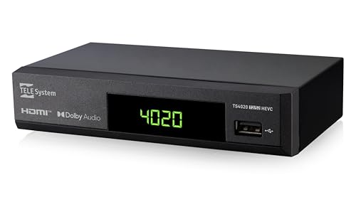 Tele System Decoder Ts4020 Con Doppio Tuner Dvb-T/T2 E Dvb-S/S2 Hevc Hd Hdr10 Hlg. Accedi A Tv E Radio Free To Air, Terrestri E Satellitari. Lettore M