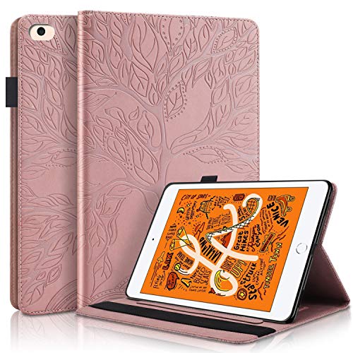 Custodia Per Ipad Mini 5 Cover /Ipad Mini 4, 7.9 Pollice Cover Custodia In Pu Pelle A Portafoglio Flip Case, Con Stand Funzione E Tasca, Auto Sveglia/