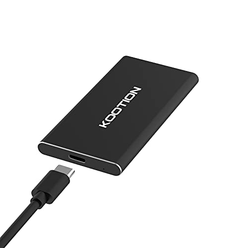 Kootion 500Gb Ssd Esterno Hard Disk Esterno Portatile Disco Rigido Usb Type C 3.1, Alta Velocità Di Lettura E Scrittura Fino A 550 Mb/S E 500 Mb/S, Pe