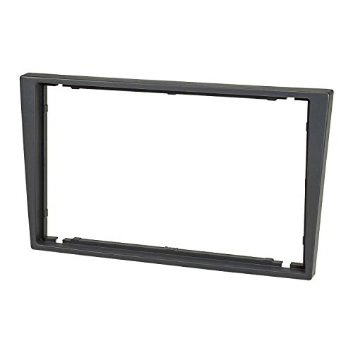 Tomzz Audio 2439-107 Doppia Lunetta Radio Din Adatta Per Opel Corsa C Combo Omega B Vectra C Meriva, Suzuki Ignis Wagon R, Grigio Fumo, London Smoke
