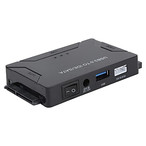 Annadue Convertitore Da Usb 3.0 A Sata/Ide Set Di Adattatori Per Disco Rigido Esterno Per Disco Rigido Universale 2.5/3.5 Ide Hdd/Ssd, Dvd-Rom Cd-Rom