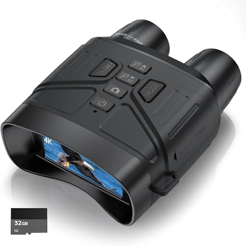 Binocolo Visione Notturna 4K 36Mp, Relassy Hd Visore Notturno Digitale Infrarossi Con 3.0" Tft Hd Lcd, Ricaricabile 4000Mah, Zoom Digitale 5X, Per Cac