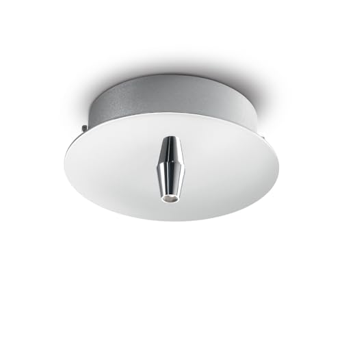 Ideal Lux Rosone Metallo 1 Luce Round Cromo Rosone D 10 X H 4,5 Cm