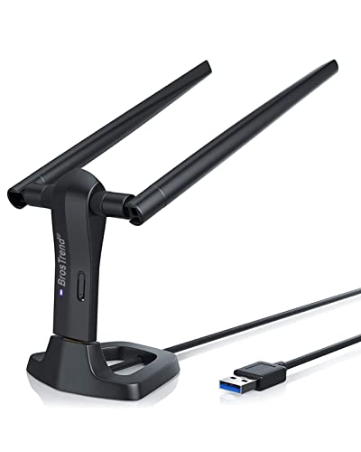 Brostrend Linux 1200Mbps Chiavetta Wifi Usb Per Pc Con Ubuntu, Kali, Debian, Lubuntu, Xubuntu, Raspberry Pi 2+, Windows 11/10/8.1/8/7, 5Ghz / 2.4Ghz,