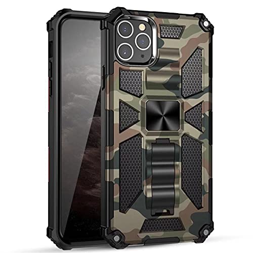 Ysnzaq Custodia Per Iphone 12, [Military Grade] Camouflage Design Antiurto Anti Graffio Rugged Bumper Cover Con Kickstand Custodia Per Iphone 12 Pro/I