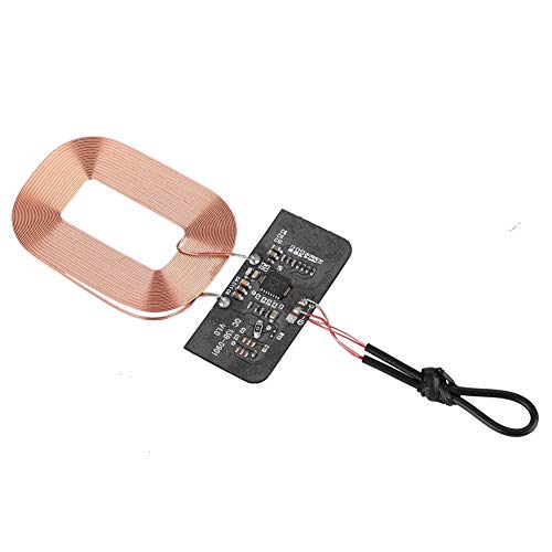Modulo Ricevitore Di Ricarica Wireless Qi Fai-Da-Te Modulo Ricevitore Di Ricarica Wireless Ultra-Sottile Caricabatterie Bobina Circuito, 5V 1A, Plug A