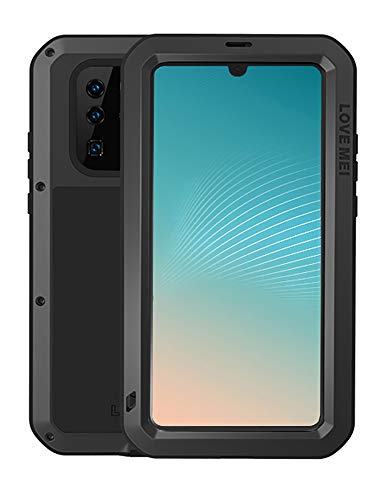 Fonrest Tutto Il Corpo Custodia Per Huawei P30 Pro, Love Mei 6,47-Pollice Robusto Ibrido Alluminio Metallo Antiurto Antipolvere Cover Con Vetro Temper