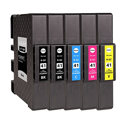 Supply Guy 5 Cartucce Compatibile Con Ricoh Gc-41 Multipack Per Aficio Sg2100N Sg3100Series Sg3100Snw Sg3110Dn Sg3110Dnw Sg3110N Sg3110 Series Sg3110 