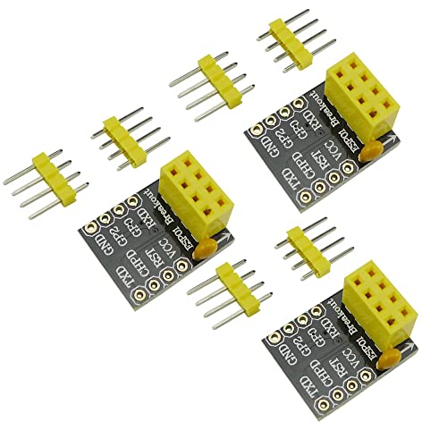 Aihasd 3Pcs Esp8266 Esp-01 Esp01S Breakout Board Breadboard Adattatore Uart Pcb Per Seriale Wifi Transceiver Rete