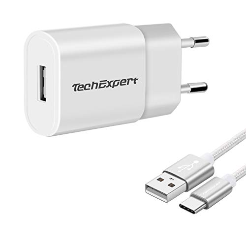 Techexpert Kit Di Ricarica Per Tablet Asus Zenpad Z301 Z301 M Z301Ml Zenpad 3S 10 Z500 M Bianco