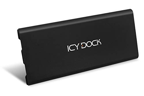 Icy Dock Icynano Mb861U31-1M2B Case Esterna Ssd M.2 Nvme, Adattatore Per Custodia Ssd Nvme M.2 Pcie 4.0 M-Key (B+M-Key) A Usb-C+A 3.2 Gen 2 (10Gps)