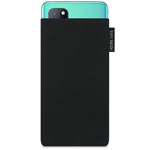 Adore June Classic Nero Custodia Compatibile Con Oneplus 8T / Oneplus 9, Tessuto Resistente Con Display Di Pulizia Effetto