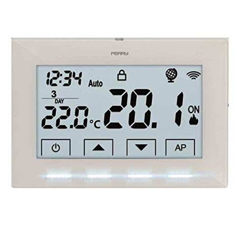 Perry 1Tx Cr029Wifi Cronotermostato Da Parete Wifi 1Txcr029Wifi Bianco