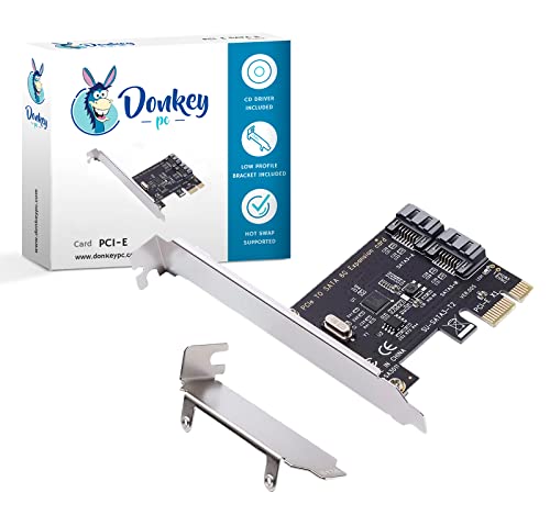 Donkey Pc Convertitore Di Adattatore Sata Ii E Ide Su Porta Pci Express Scheda Estensione Con 2 X Sata2 + 2 X Ata Per Computer Da Scrivania Supporta 2