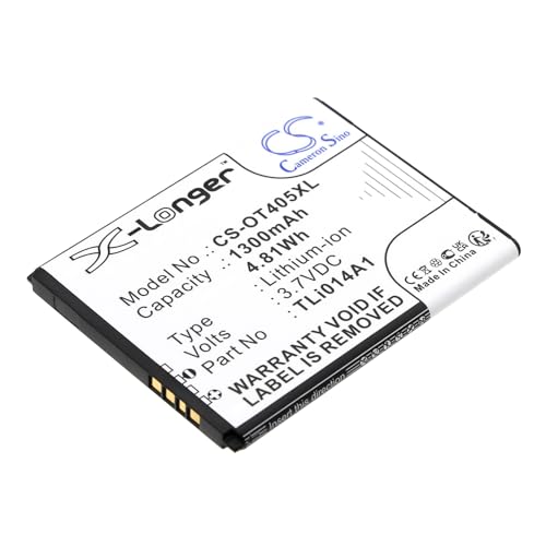 Techtek Batterie Compatibile Con [Alcatel] 4013X, 4028S-2Aalus1, 5020D-2Balde, A460G, A460Gb, One Touch 2008G, One Touch 4005D, One Touch 5020D, One T