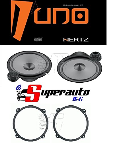Hertz Linea Uno K165 K 165 Kit Altoparlanti Due Vie Casse Auto 165 Mm + Supporti Casse Compatibile Con Chevrolet Captiva Anteriore 165 Cm
