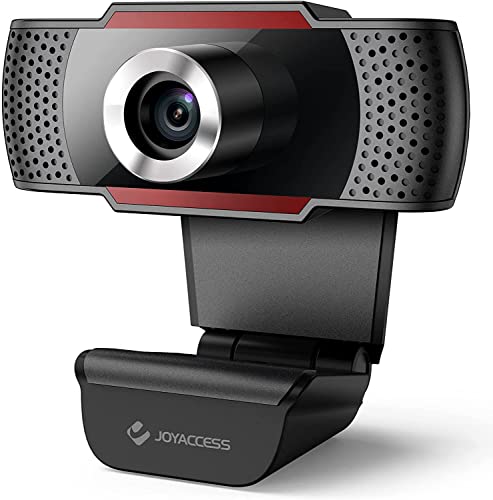 J Joyaccess Webcam Per Pc, Webcam 1080P/30Fps Con Microfono Full Hd, Webcam Usb Plug And Play Con Widescreen A 105 Gradi, Telecamera Pc Per Conferenze